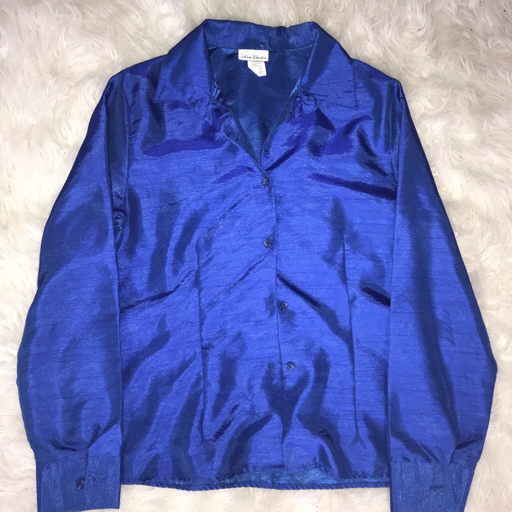 Vintage Royal Blue Blouse